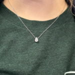 teardrop diamond necklace