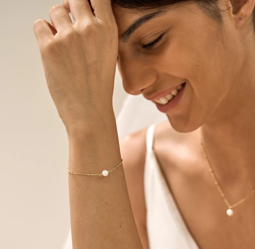 Minimalist Single Pearl Bracelet